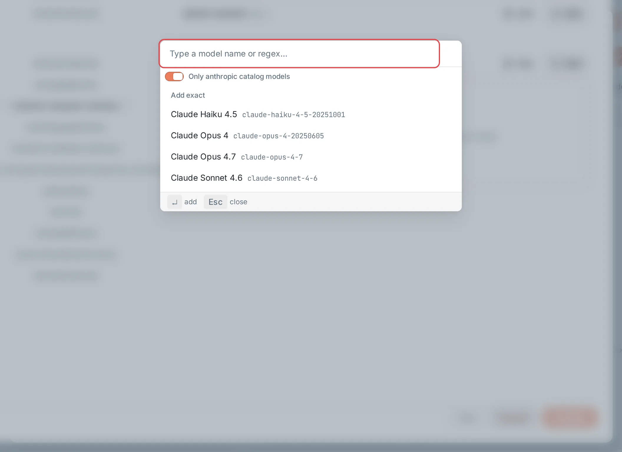 Model whitelist: add catalog models