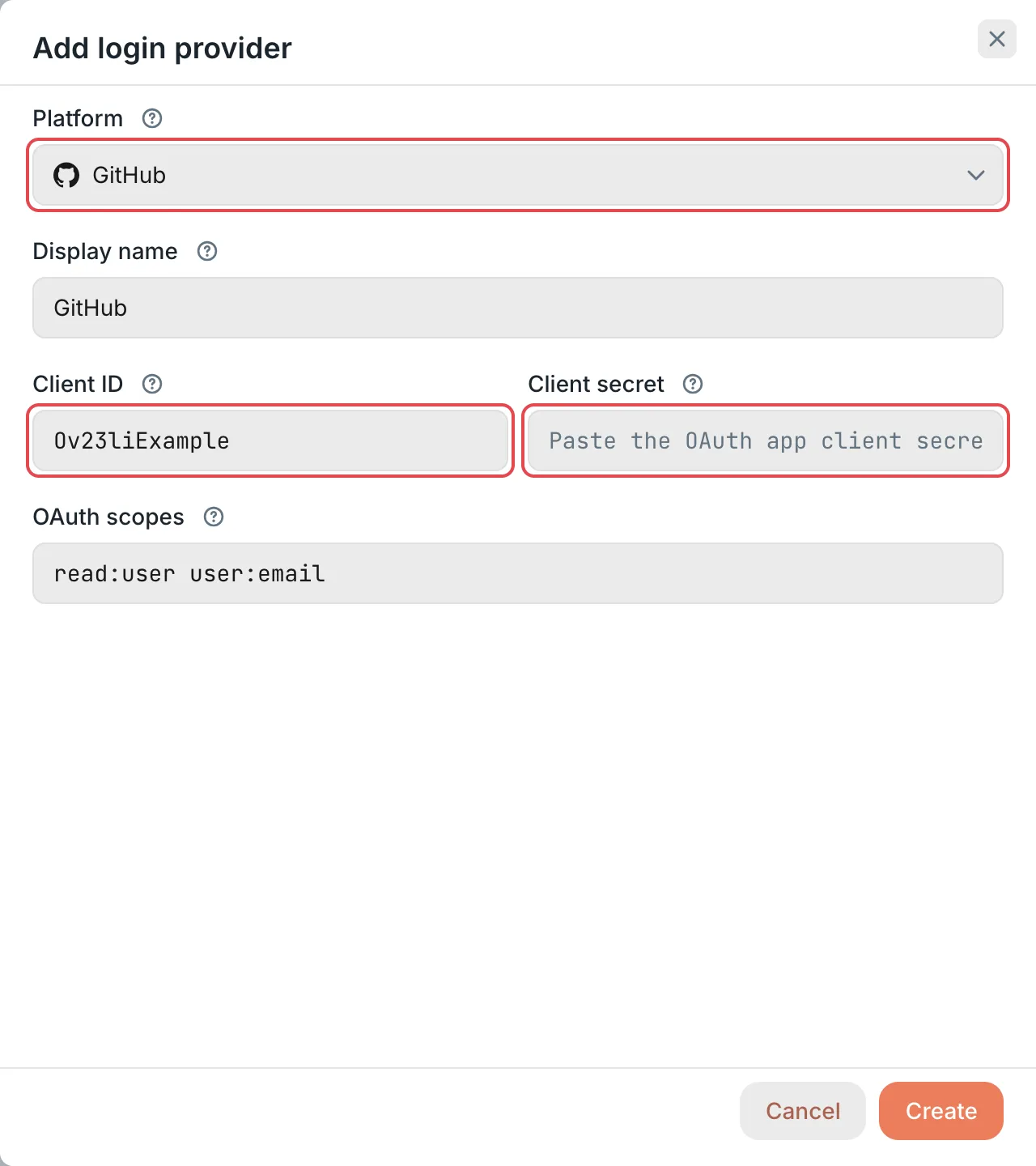 New login provider: the GitHub platform
